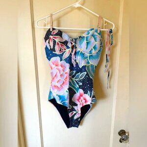Mara Hoffman One-Piece Swimsuit - Size L, Bright Floral Pattern